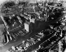 Factories in Worcester, Worcestershire, March 1921. Artist: Aerofilms