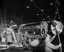 Factory Workers Building a Spitfire, 1940. Creator: British Pathe Ltd
