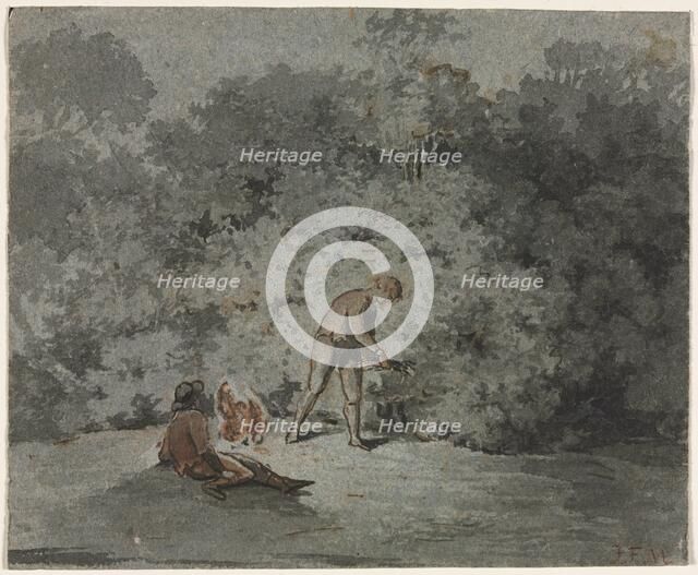 Faggot Gatherer, third quarter 1600s. Creator: Francisque Millet (French, 1642-1679), attributed to.