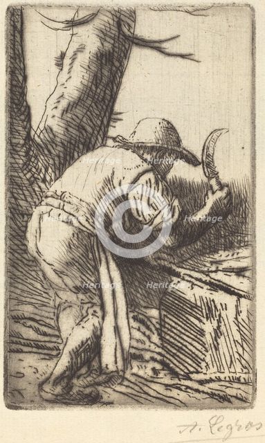 Fagot-cutter (Le coupeur de fagots). Creator: Alphonse Legros.