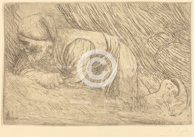 Fagot-gatherer (Le fagotier). Creator: Alphonse Legros.