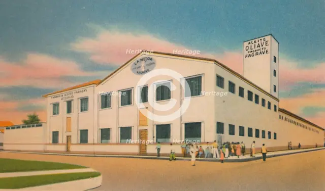 Fagrave Vegetable Fats and Oils Factory, Barranquilla'c1940s. Artist: Unknown.