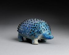 Faience figurine of a hedgehog, Middle Kingdom (c1975 BC-c1640 BC)