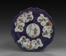 Faience Plate, c. 1760. Creator: Felice Clerici (Italian)