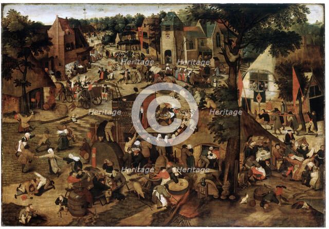 'Fair with a Theatrical Performance', c1580-1630. Artist: Pieter Brueghel the Younger
