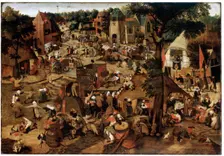 Fair with a Theatrical Performance c1580-1630. Artist: Pieter Brueghel the Younger