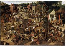 Fair with a Theatrical Performance c1580-1630. Artist: Pieter Brueghel the Younger
