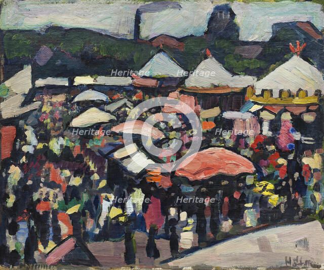 Fair at the Kesselbrink in Bielefeld, 1912. Creator: Stenner, Hermann (1891-1914).