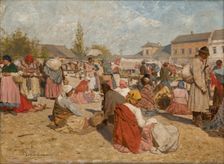Fair at Wieliczka, before 1894. Creator: Antoni Kozakiewicz