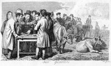 Fair Gamblers early 19th century.Artist: Walter Geikie