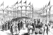 Fair held on the Esplanade, Bombay, in honour of the...Duke and Duchess of Connaught, 1883. Creator: Unknown