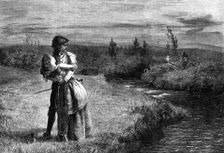 "Fair Helen of Kirkconnel", by J. Archer, in the Exhibition of the Royal Academy, 1869. Creator: Unknown