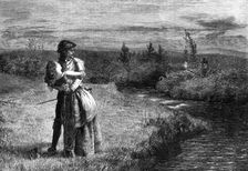 "Fair Helen of Kirkconnel", by J. Archer, in the Exhibition of the Royal Academy, 1869. Creator: Unknown