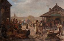 Fair in a Small Town, between 1880-1890. Creator: Seweryn Bieszczad