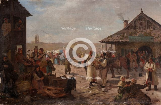 Fair in a Small Town, between 1880-1890. Creator: Seweryn Bieszczad.