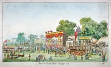 Fair in Hyde Park, Westminster, London, 1814. Artist: J Gordon