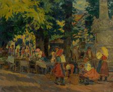 Fair in Marianka, around 1943. Creator: Gustav Mally
