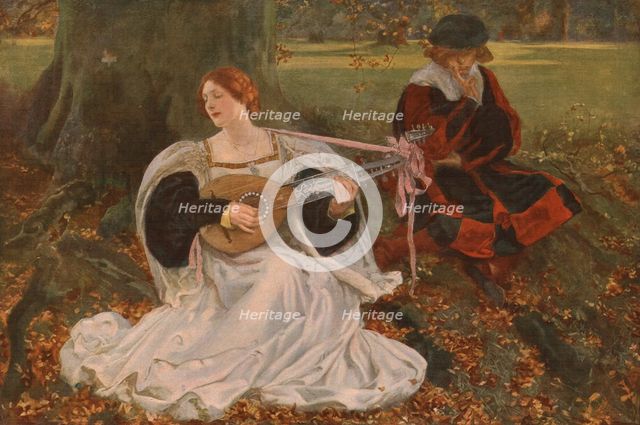 'Fair is my Love', c1900, (c1930).  Creator: Edwin Austin Abbey.
