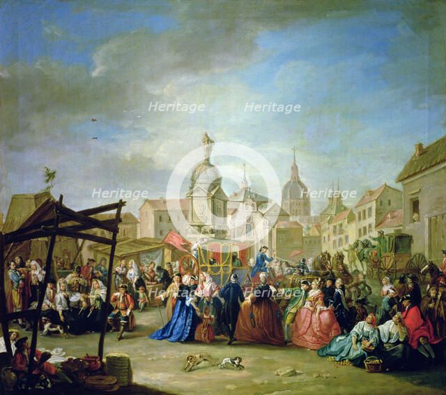 Fair of Madrid in the Cebada Square.