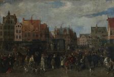 Fair on the Antwerp Meir, 3rd quarter 17th century. Creator: Anon