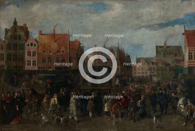 Fair on the Antwerp Meir, 3rd quarter 17th century. Creator: Anon.