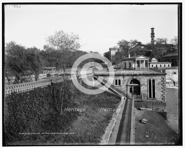 Fairmount Water Works, Philadelphia, between 1890 and 1901. Creator: Unknown.
