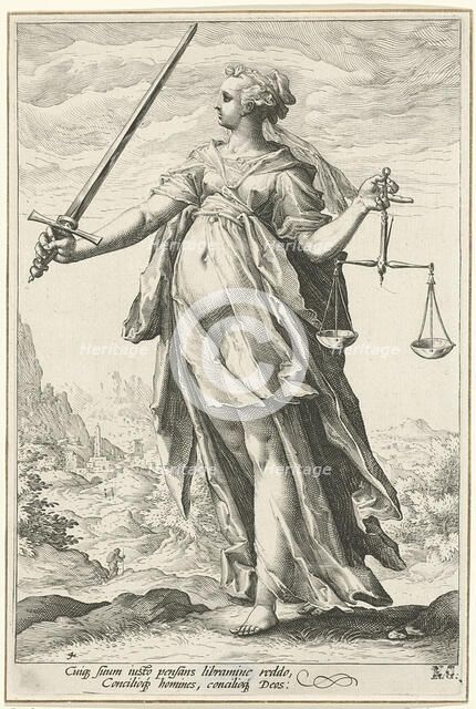 Fairness (Justice). Artist: Goltzius, Hendrick (1558-1617)