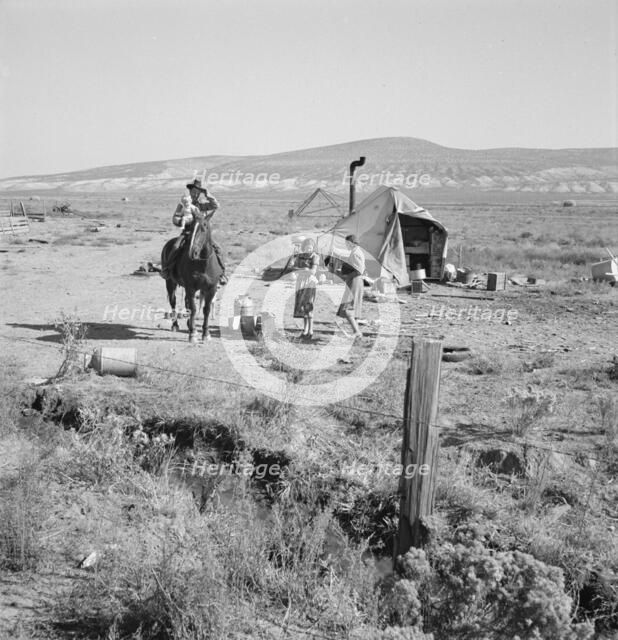 Fairbanks' home, Willow Creek area, Malheur County, Oregon, 1939. Creator: Dorothea Lange.