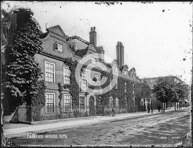Fairfax House, High Street, Putney, Wandsworth, Greater London Authority, 1878. Creator: William O Field.