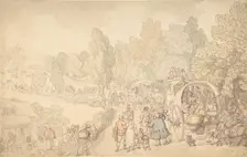 Fairlop Fair, Essex, ca. 1816. Creator: Thomas Rowlandson