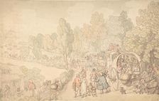 Fairlop Fair, Essex, ca. 1816. Creator: Thomas Rowlandson