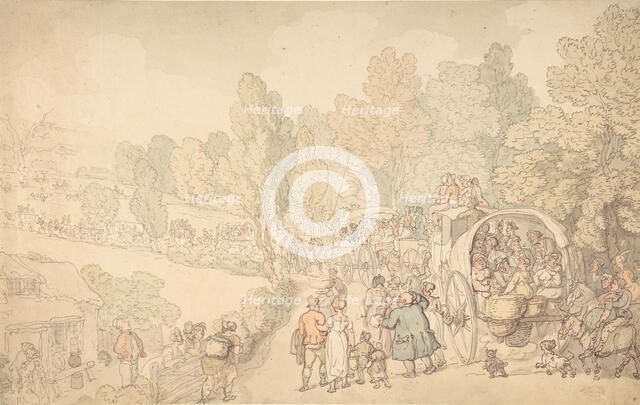 Fairlop Fair, Essex, ca. 1816. Creator: Thomas Rowlandson.