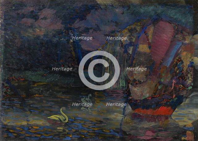 Fairy Lake, 1909-1910. Artist: Baranov-Rossiné, Vladimir Davidovich (1888-1942)