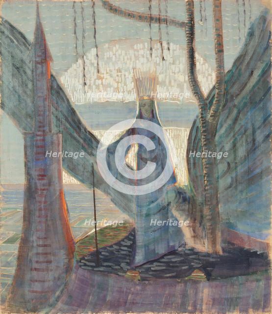 Fairy Tale. From Triptych, 1907. Creator: Ciurlionis, Mikalojus Konstantinas (1875-1911).