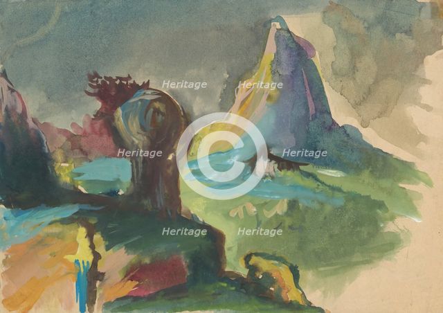 Fairytale Landscape, 1940-1944. Creator: Ján Novák.