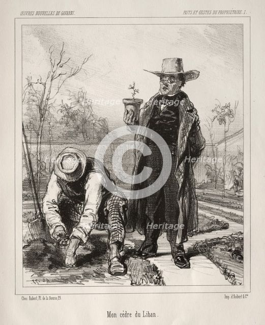 Faite et Gestes du Propriétaire. Creator: Paul Gavarni (French, 1804-1866).