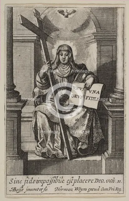 Faith, 1636. Creator: Abraham Bosse.