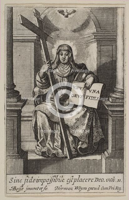 Faith, 1636. Creator: Abraham Bosse.