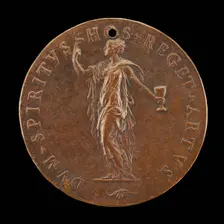 Faith Pointing to Heaven [reverse], mid 16th century. Creator: Unknown