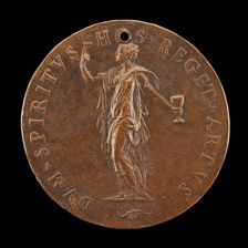 Faith Pointing to Heaven [reverse], mid 16th century. Creator: Unknown