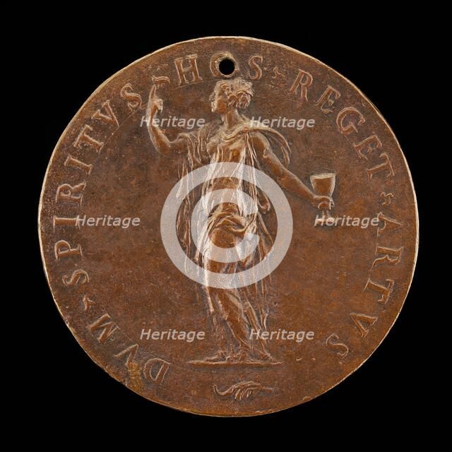 Faith Pointing to Heaven [reverse], mid 16th century. Creator: Unknown.