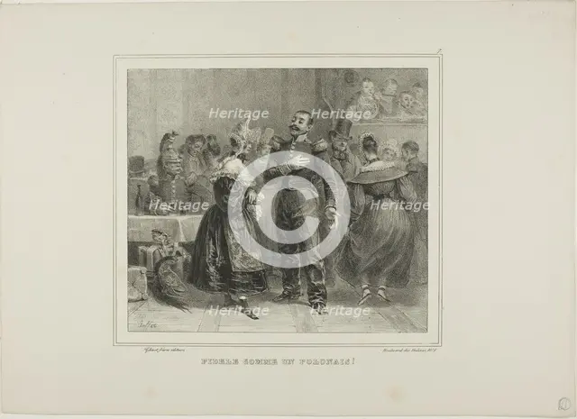 Faithful as a Polish Man!, 1833. Creator: Auguste Raffet.