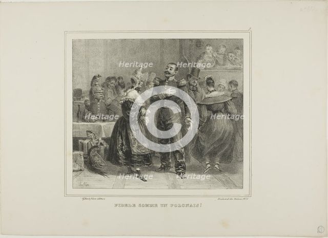 Faithful as a Polish Man!, 1833. Creator: Auguste Raffet.