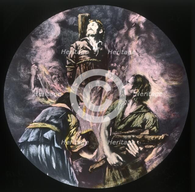 'Faithful burnt at the stake', c1910. Creator: Unknown.