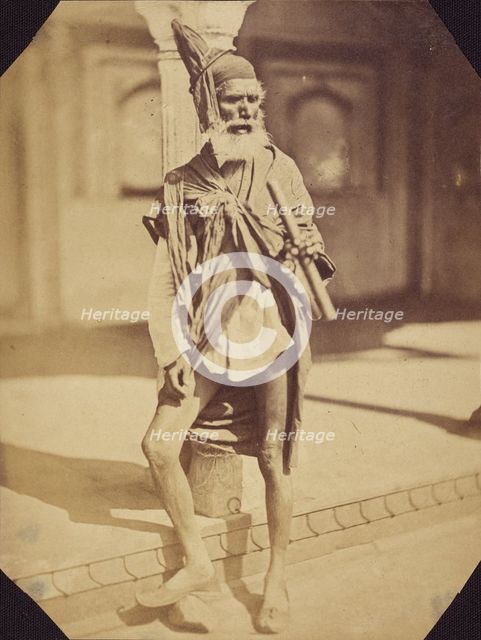 Fakir, 1858. Creator: Felice Beato.
