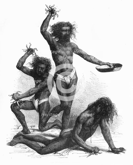 'Fakirs Wounding Themselves', c1891. Creator: James Grant.