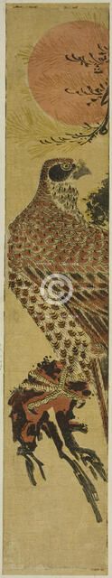 Falcon at Sunrise, c. 1775. Creator: Isoda Koryusai.