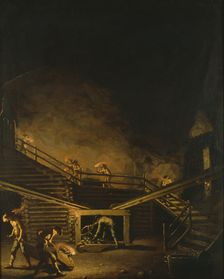 "Falcon Steps" at the Falun Copper Mine, c18th century. Creator: Per Hillestrom
