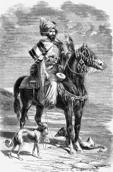 Falconer, North Persia; A Ramble in Persia 1875. Creator: Armin Vambery