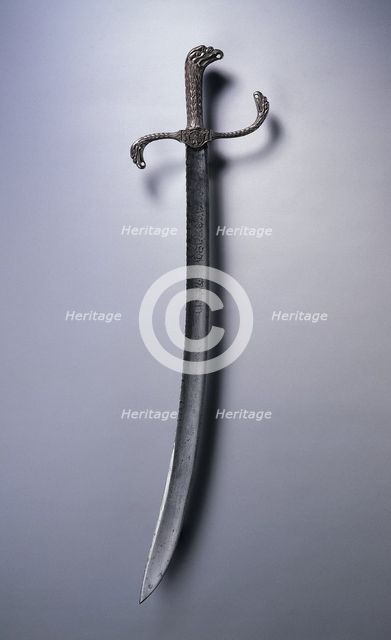 Falchion, blade: 1700s. Creator: Unknown.